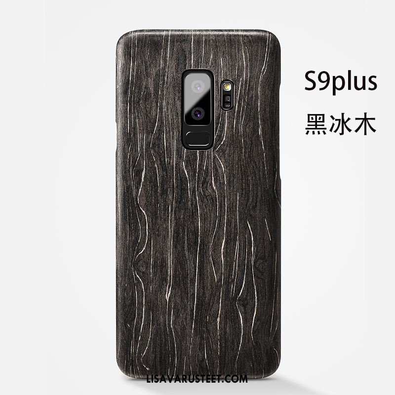 Samsung Galaxy S9+ Kuoret Tähti Ohut Musta Kotelo Pesty Suede Myynti