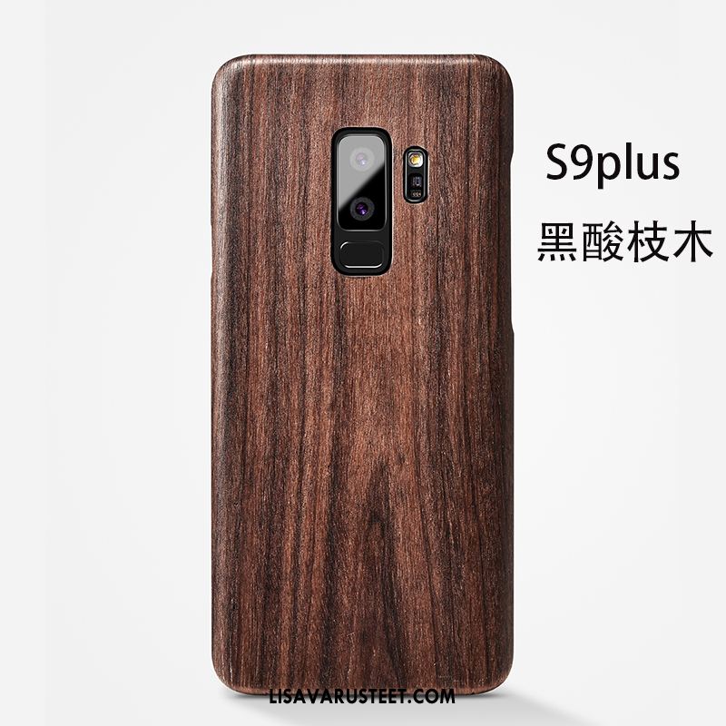 Samsung Galaxy S9+ Kuoret Tähti Ohut Musta Kotelo Pesty Suede Myynti