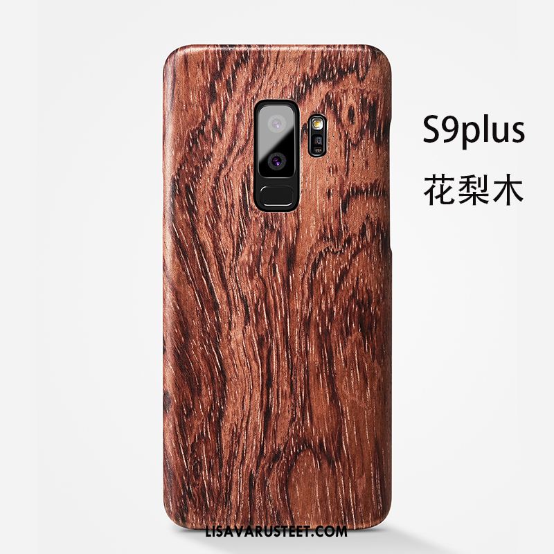 Samsung Galaxy S9+ Kuoret Tähti Ohut Musta Kotelo Pesty Suede Myynti