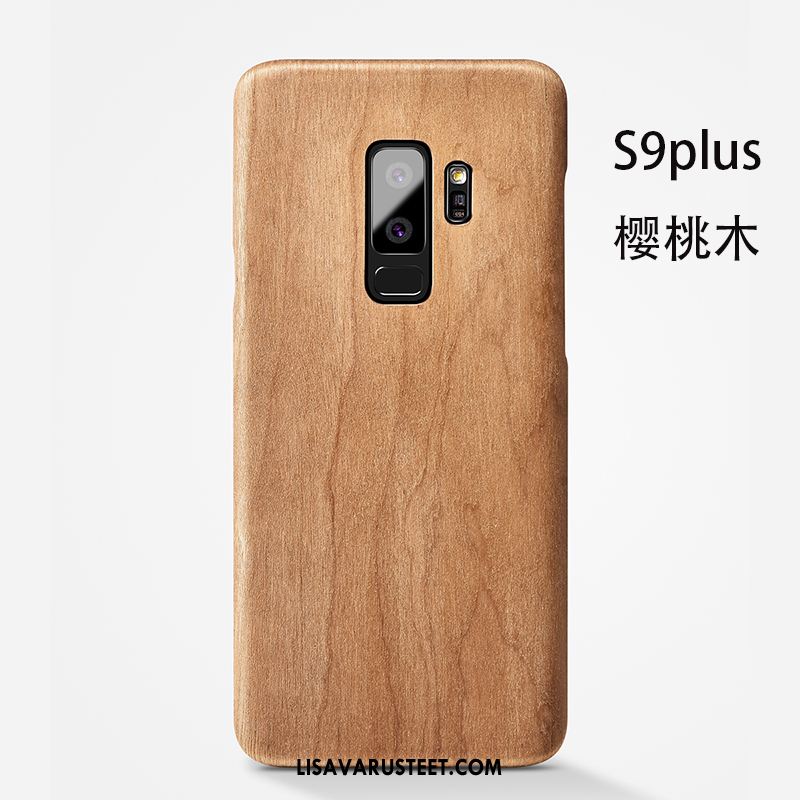 Samsung Galaxy S9+ Kuoret Tähti Ohut Musta Kotelo Pesty Suede Myynti