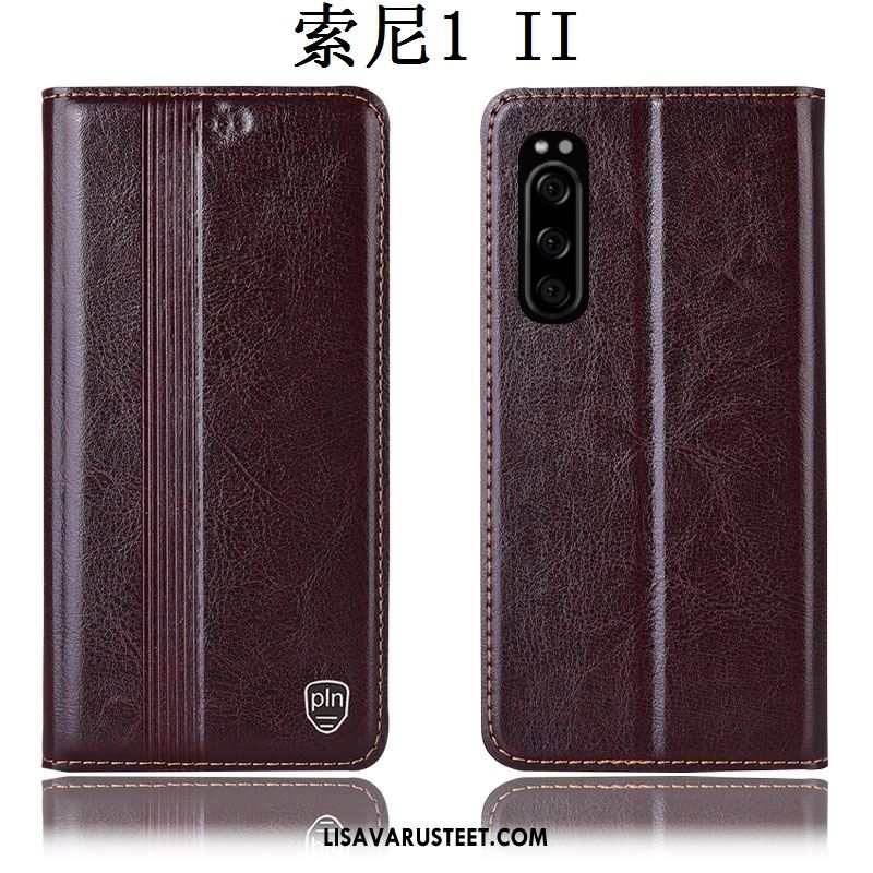 Sony Xperia 1 Ii Kuoret Kuori Punainen Kotelo Nahkakotelo Puhelimen Osta