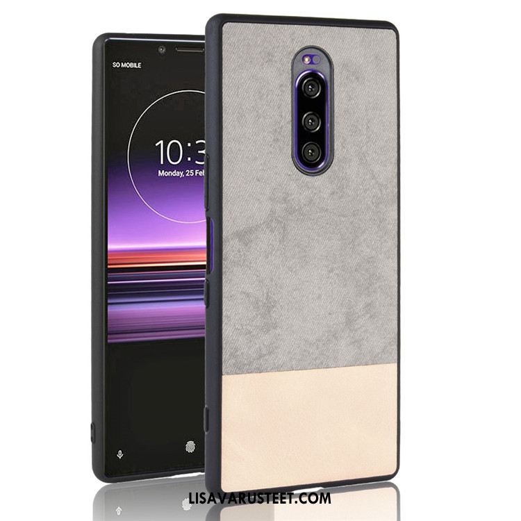 Sony Xperia 1 Kuoret Kotelo Nahka Kuori Trendi Suojaus Halpa