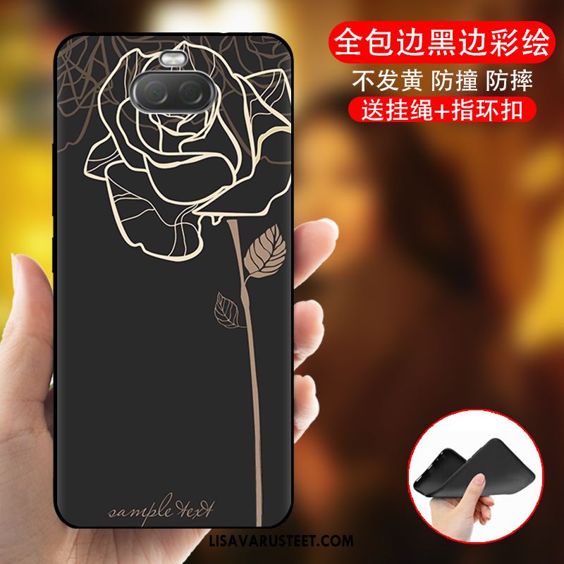 Sony Xperia 10 Kuoret Murtumaton Luova Pehmeä Neste Musta Kotelo Netistä