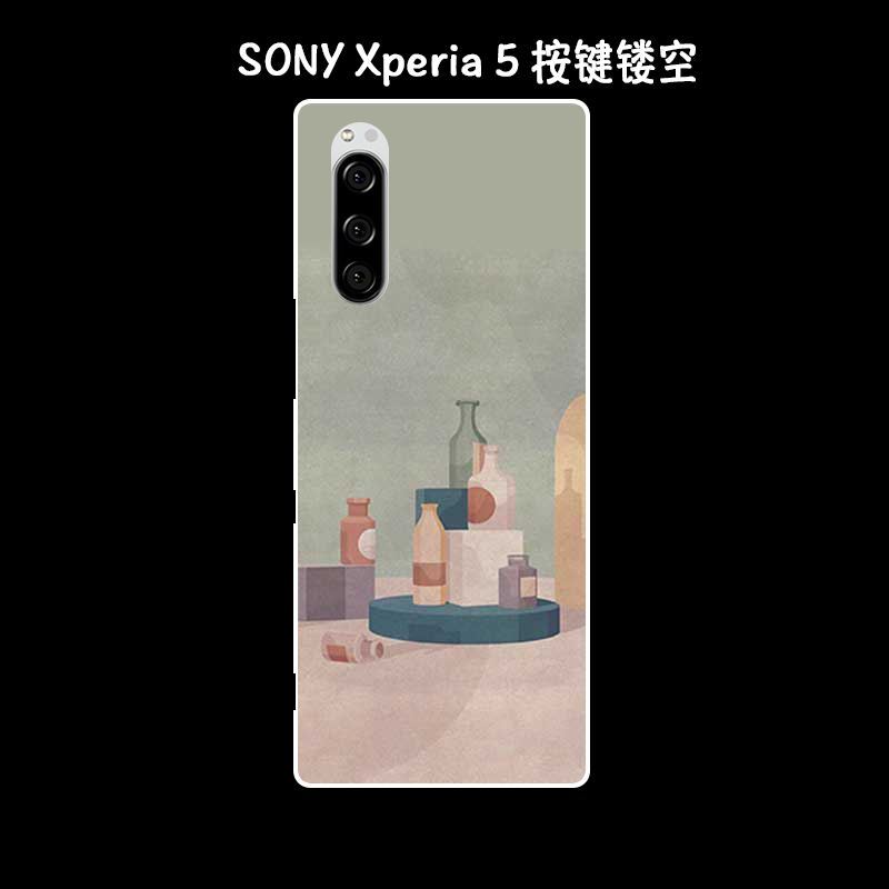 Sony Xperia 5 Kuoret Öljyvärimaalaus Kuori Puhelimen Kotelo Vuosikerta Tarjous