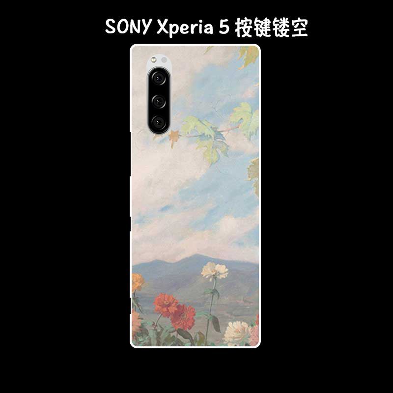 Sony Xperia 5 Kuoret Öljyvärimaalaus Kuori Puhelimen Kotelo Vuosikerta Tarjous