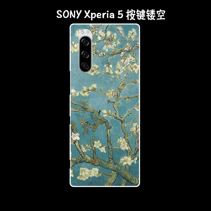 Sony Xperia 5 Kuoret Öljyvärimaalaus Kuori Puhelimen Kotelo Vuosikerta Tarjous