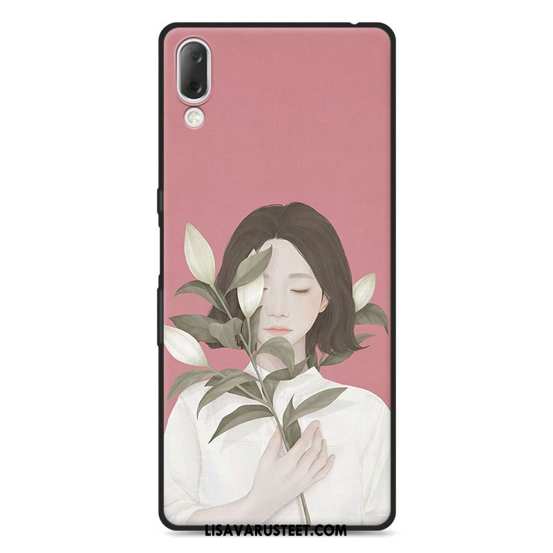 Sony Xperia L3 Kuoret Kuori Pesty Suede Net Red Silikonikuori Kustannukset Osta