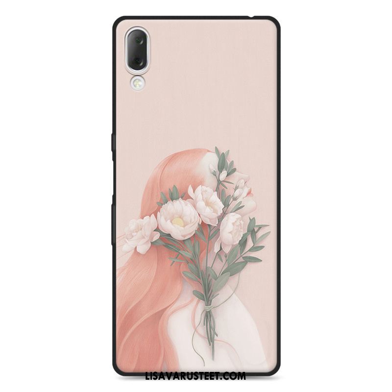 Sony Xperia L3 Kuoret Kuori Pesty Suede Net Red Silikonikuori Kustannukset Osta