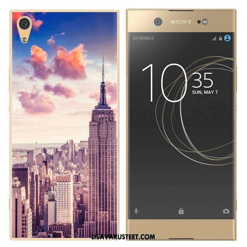 Sony Xperia Xa1 Ultra Kuoret Luova Pehmeä Neste Valkoinen Sininen Maisema Kuori Verkossa