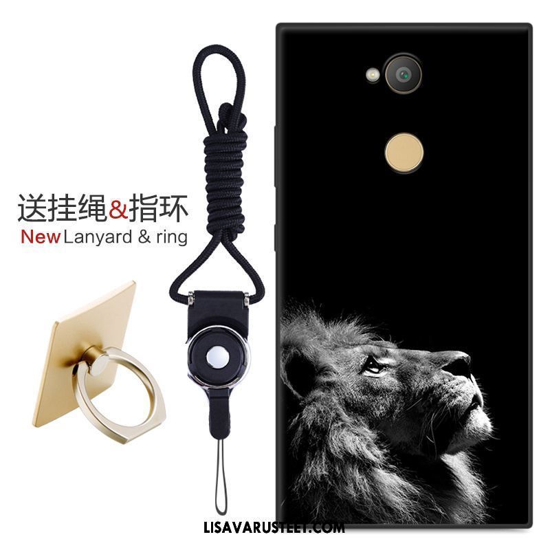 Sony Xperia Xa2 Plus Kuoret Pehmeä Neste Puhelimen Kuori Musta Pesty Suede Tarjous