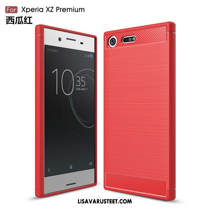 Sony Xperia Xz Premium Kuoret Yksinkertainen Musta Murtumaton Silikoni Liiketoiminta Kuori Osta