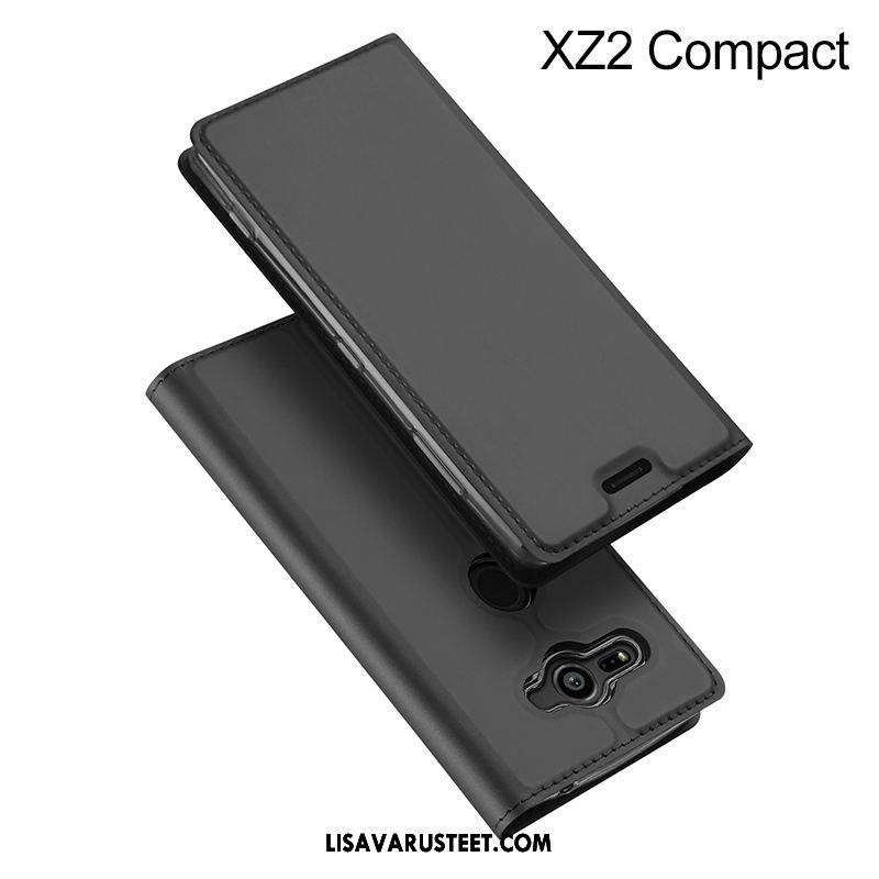 Sony Xperia Xz2 Compact Kuoret Kortti Suojaus Hemming Tummansininen Kuori Halpa