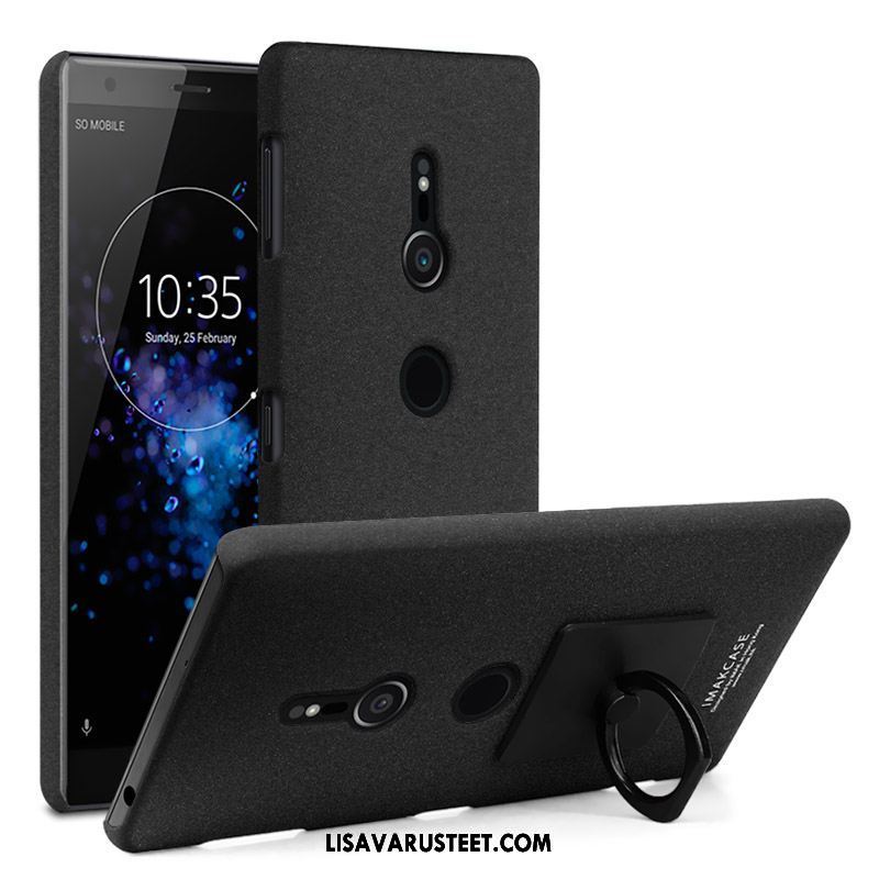 Sony Xperia Xz2 Kuoret Niitti Rengas Liiketoiminta Pesty Suede Kuori Myynti