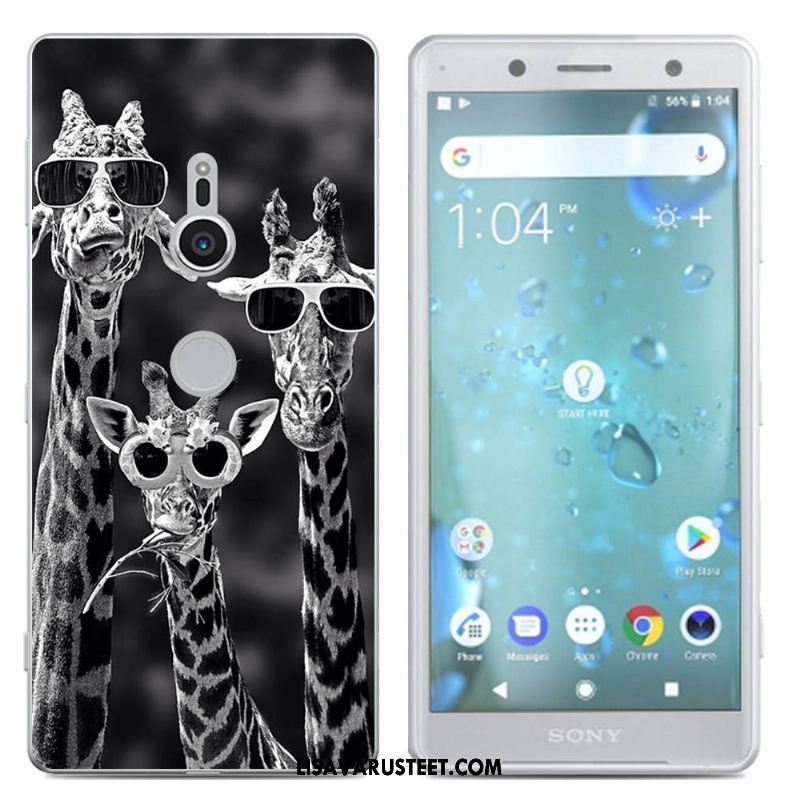 Sony Xperia Xz2 Kuoret Yksinkertainen Silikonikuori Puhelimen Persoonallisuus Jauhe Myynti