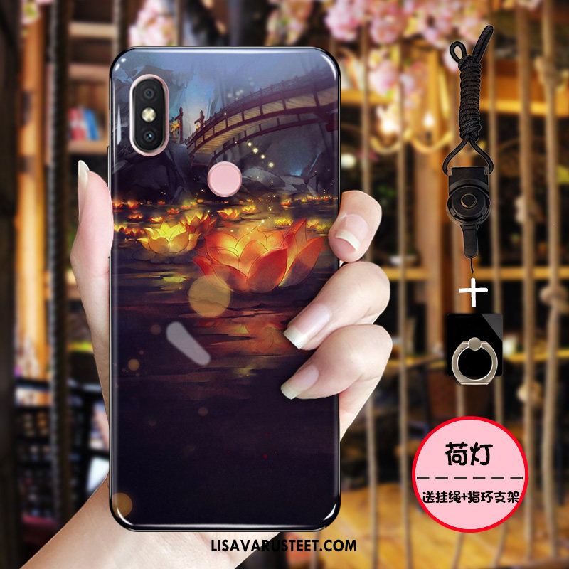 Xiaomi Mi 8 Kuoret Kuori Suojaus Pesty Suede All Inclusive Muste Myynti