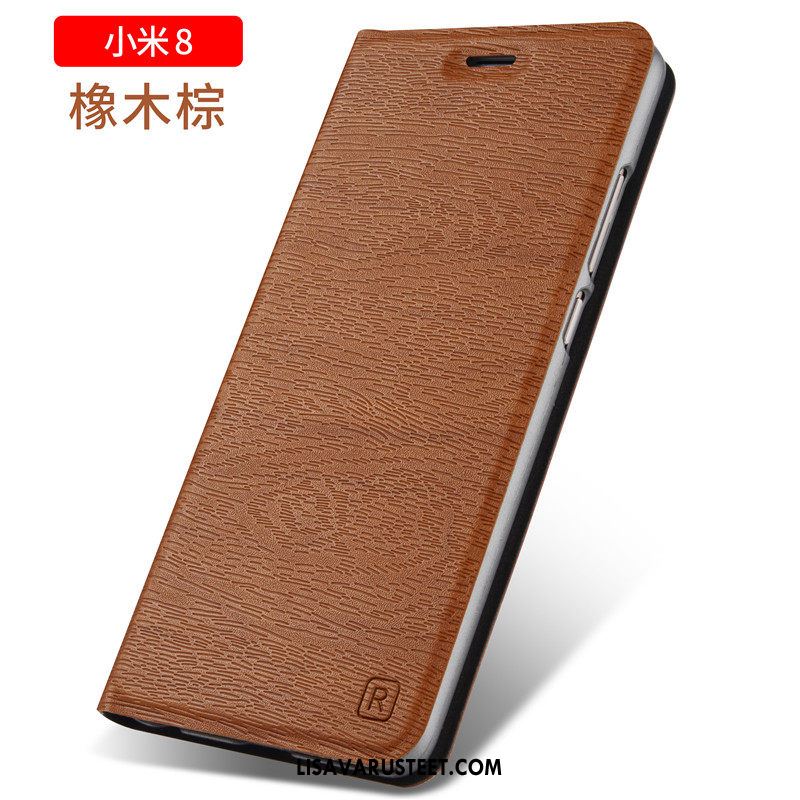 Xiaomi Mi 8 Kuoret Nahkakotelo Suojaus Sininen Trendi Kuori Myynti