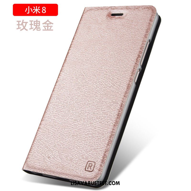 Xiaomi Mi 8 Kuoret Nahkakotelo Suojaus Sininen Trendi Kuori Myynti