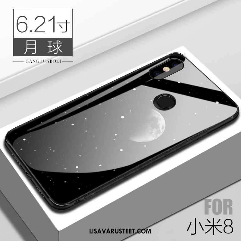 Xiaomi Mi 8 Kuoret Persoonallisuus Musta Trendi Suojaus Lasi Myynti