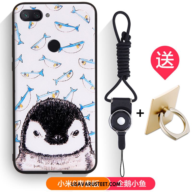 Xiaomi Mi 8 Lite Kuoret Kohokuviointi Valkoinen Pieni Trendi Puhelimen Kuori Myynti