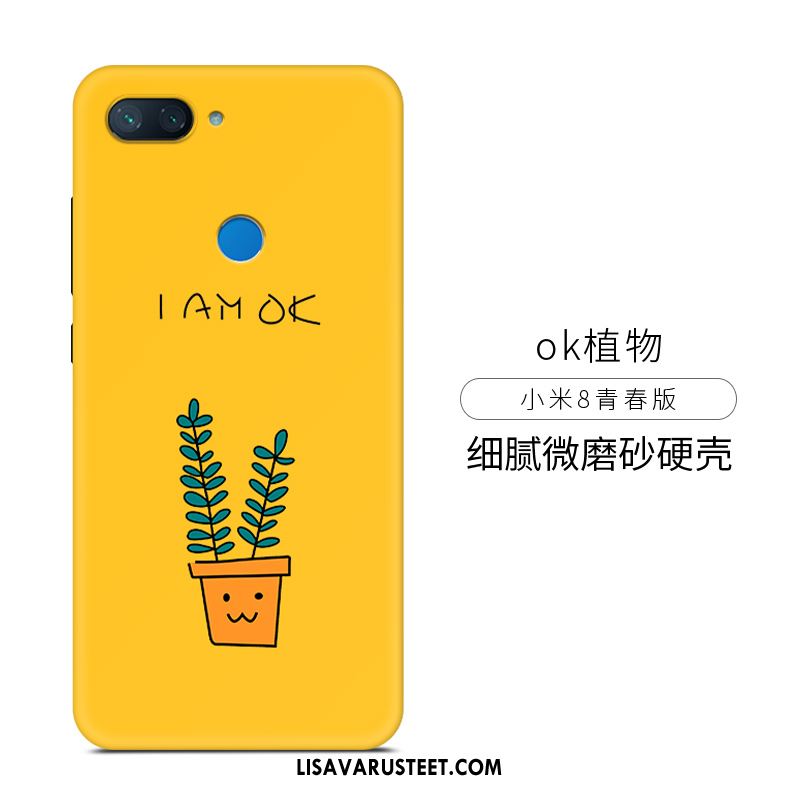 Xiaomi Mi 8 Lite Kuoret Punainen Pesty Suede Rakastunut Maalaus Kuori Kauppa