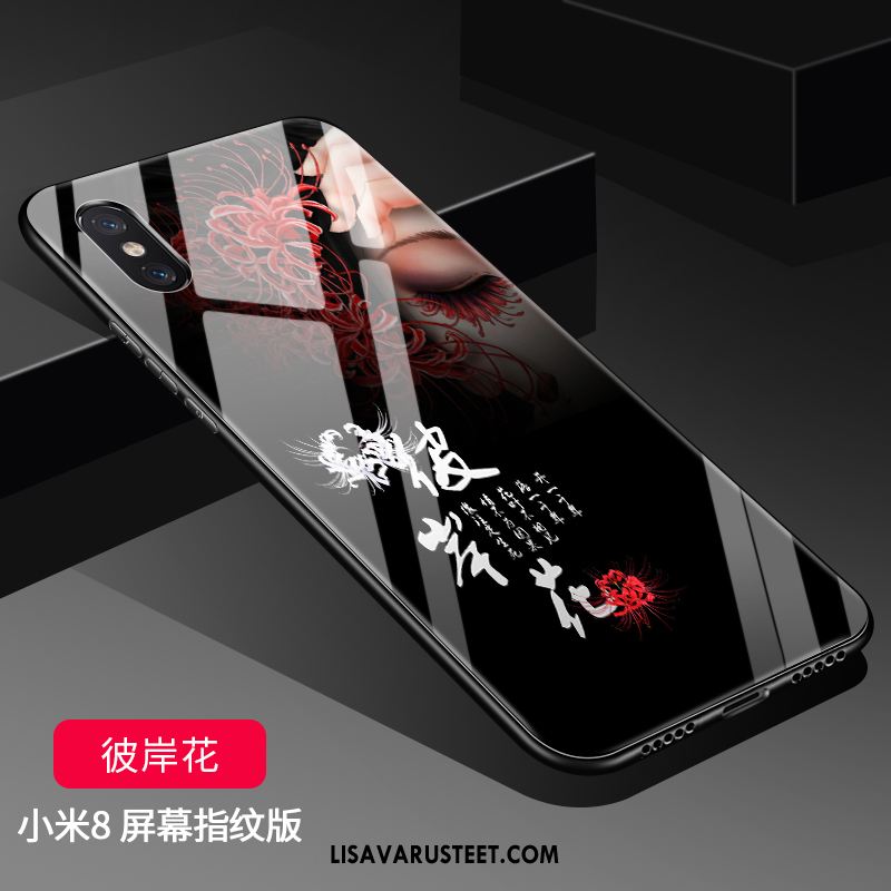 Xiaomi Mi 8 Pro Kuoret Kotelo Silikoni Kukkakuvio Murtumaton Kova Myynti
