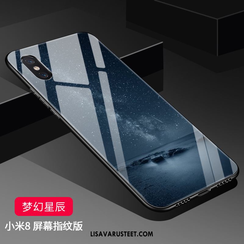 Xiaomi Mi 8 Pro Kuoret Kotelo Silikoni Kukkakuvio Murtumaton Kova Myynti