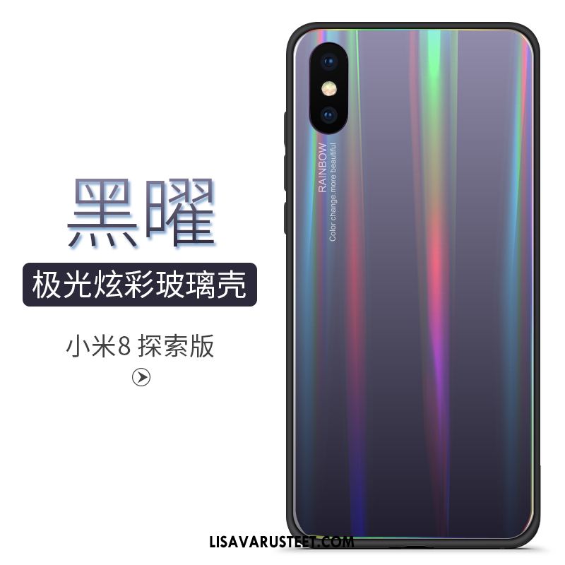 Xiaomi Mi 8 Pro Kuoret Lasi Kuori Silikoni Suojaus Kukkakuvio Halvat