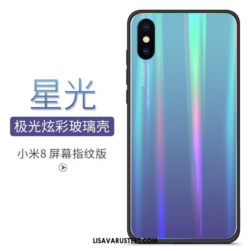 Xiaomi Mi 8 Pro Kuoret Lasi Kuori Silikoni Suojaus Kukkakuvio Halvat