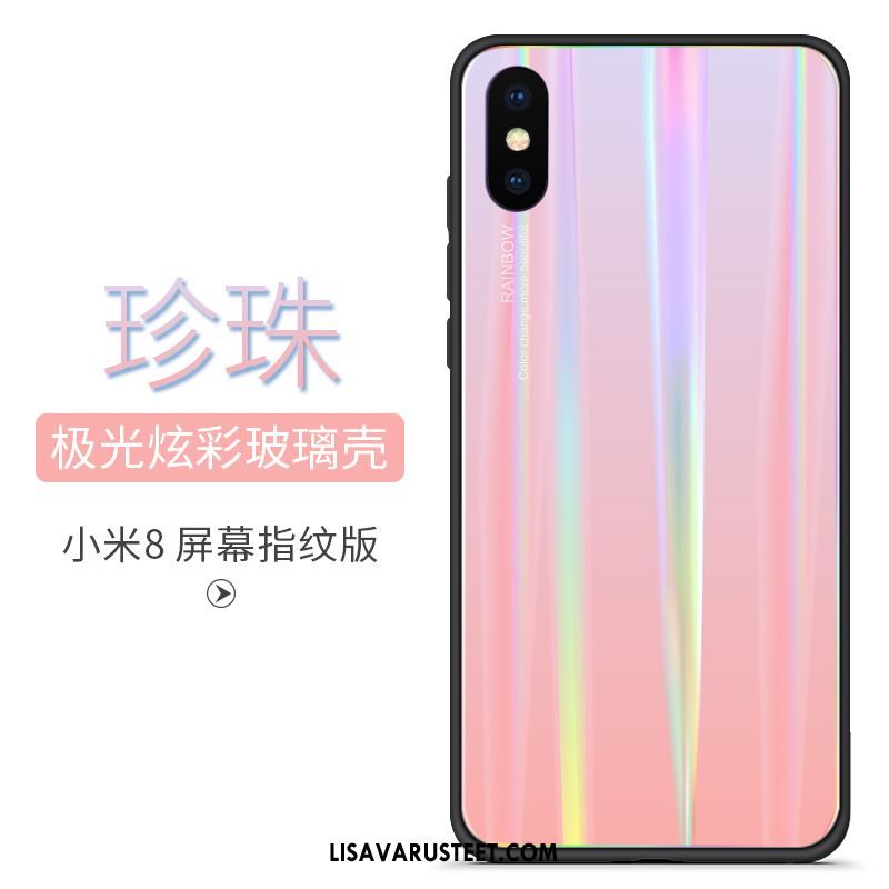 Xiaomi Mi 8 Pro Kuoret Lasi Kuori Silikoni Suojaus Kukkakuvio Halvat