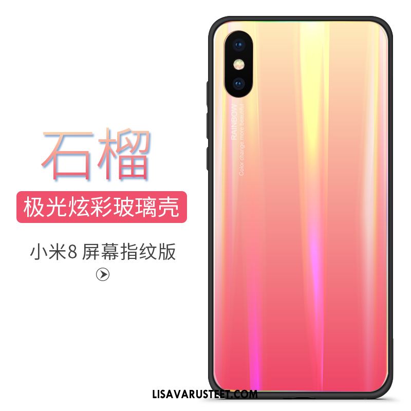 Xiaomi Mi 8 Pro Kuoret Lasi Kuori Silikoni Suojaus Kukkakuvio Halvat