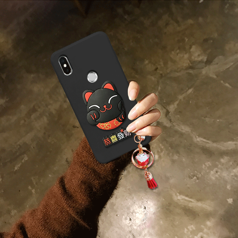 Xiaomi Mi 8 Pro Kuoret Punainen Rikkaus Kotelo Kukkakuvio Murtumaton Halvat