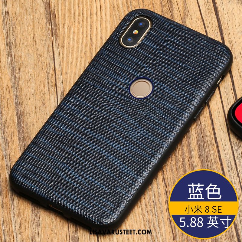 Xiaomi Mi 8 Se Kuoret Aito Nahka Takakansi Suojaus Punainen All Inclusive Kauppa