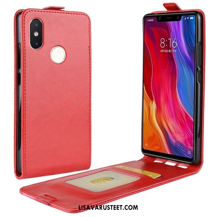 Xiaomi Mi 8 Se Kuoret Puhelimen Punainen Kuori Pieni Nahkakotelo Osta