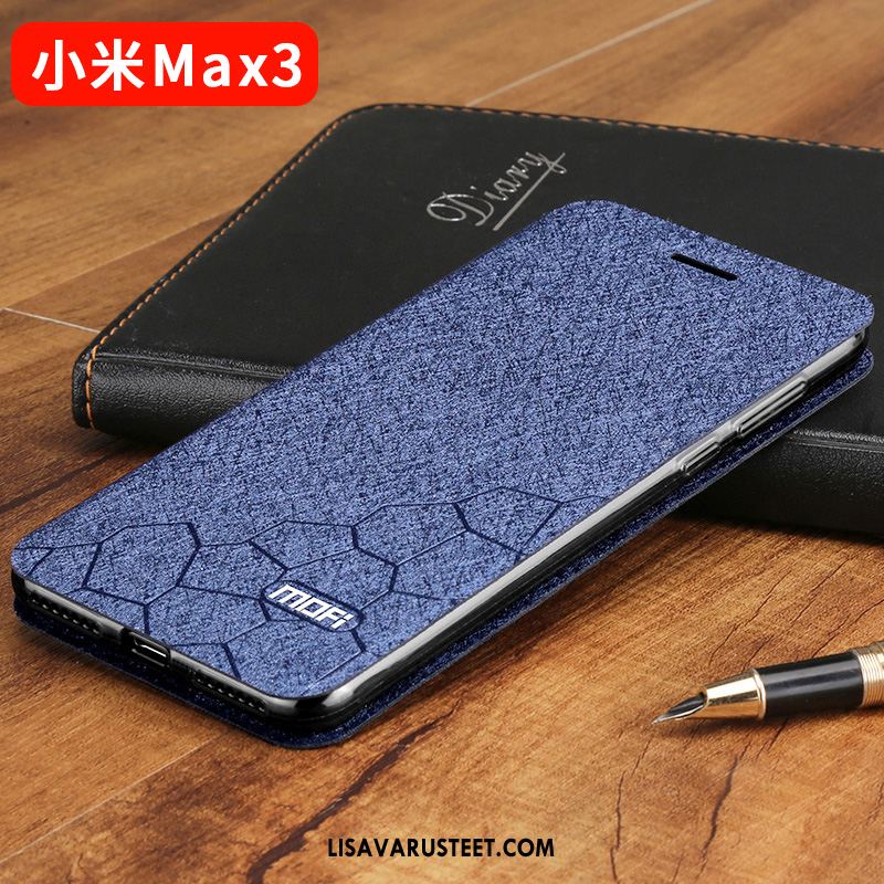 Xiaomi Mi Max 3 Kuoret Murtumaton Takakansi Nahkakotelo Simpukka Pesty Suede Kuori Kauppa