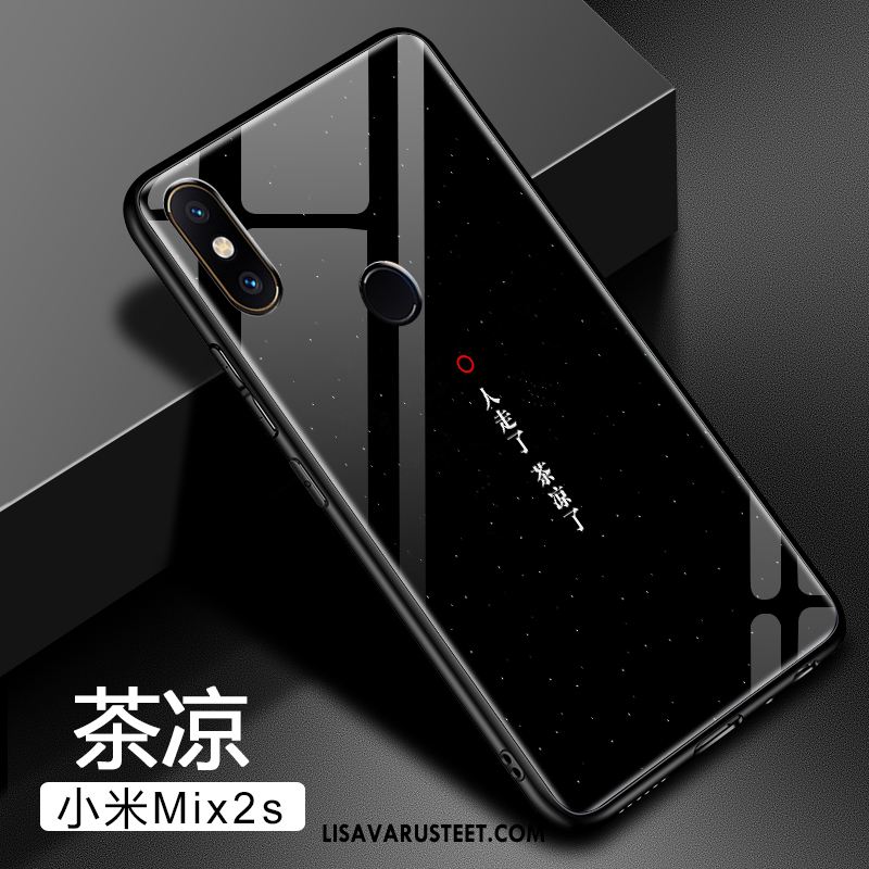 Xiaomi Mi Mix 2s Kuoret Musta Net Red Trendi Karkaisu Kova Kuori Halpa