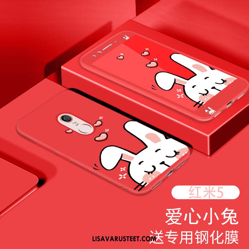 Xiaomi Redmi 5 Kuoret Kuori Punainen Pehmeä Neste Kotelo Näytönsuojus Halvat