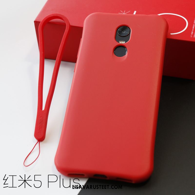 Xiaomi Redmi 5 Plus Kuoret All Inclusive Pehmeä Neste Puhelimen Punainen Kuori Osta