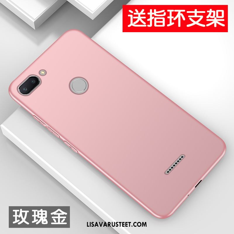 Xiaomi Redmi 6 Kuoret Pehmeä Neste Musta Punainen Pieni Luova Halvat