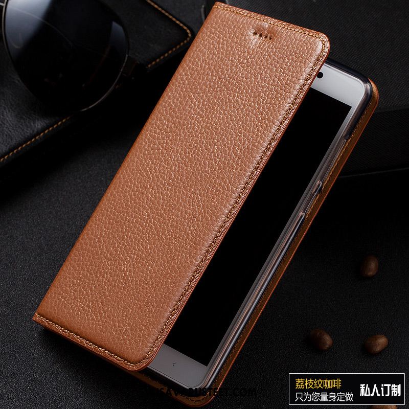 Xiaomi Redmi 6a Kuoret Nahkakotelo Suojaus Aito Nahka Sininen Litsi Kuori Halvat