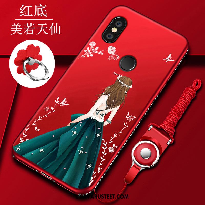Xiaomi Redmi Note 5 Kuoret Kotelo Pehmeä Neste Kuori Silikoni Punainen Kauppa