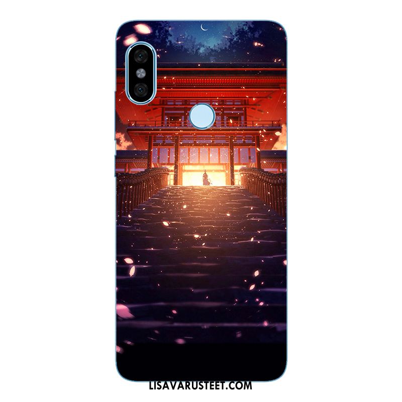 Xiaomi Redmi Note 5 Kuoret Sininen Kotelo Punainen Suojaus Puhelimen Verkossa