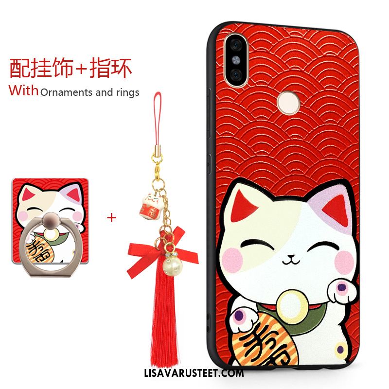 Xiaomi Redmi S2 Kuoret Puhelimen Punainen Pehmeä Neste Kotelo Kissa Halvat