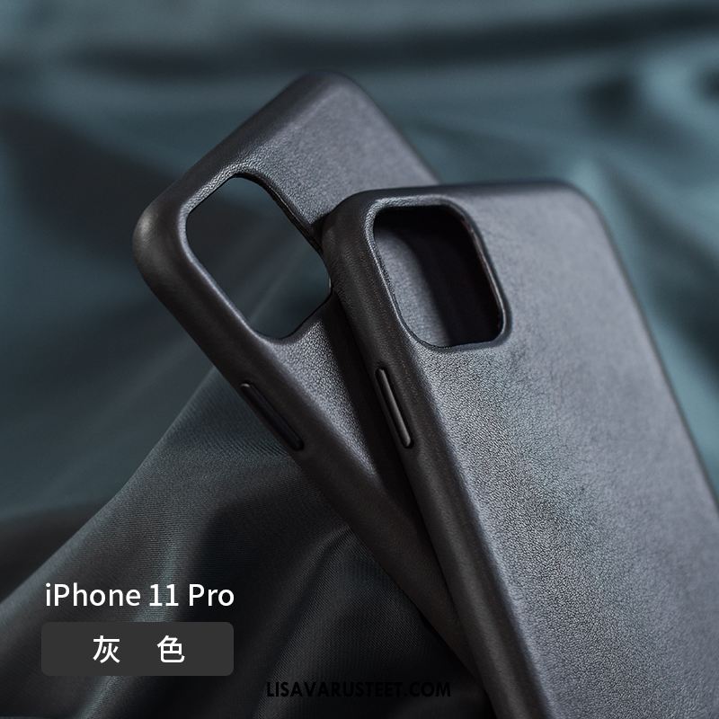 iPhone 11 Pro Kuoret Nahkakotelo All Inclusive Murtumaton Aito Nahka Tide-brändi Myynti