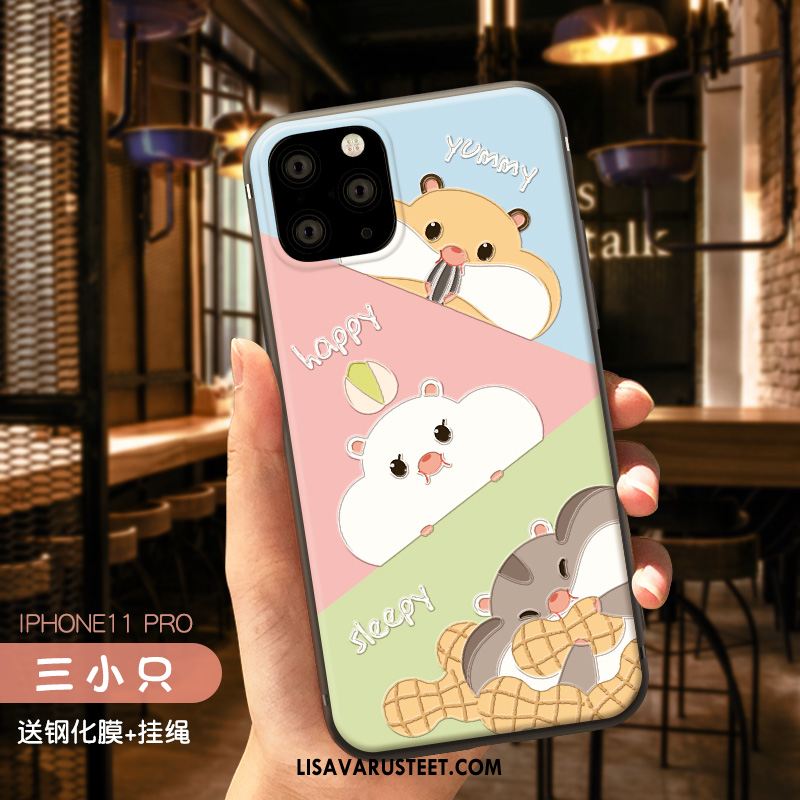 iPhone 11 Pro Kuoret Puhelimen Eläin Punainen Murtumaton Persoonallisuus Osta