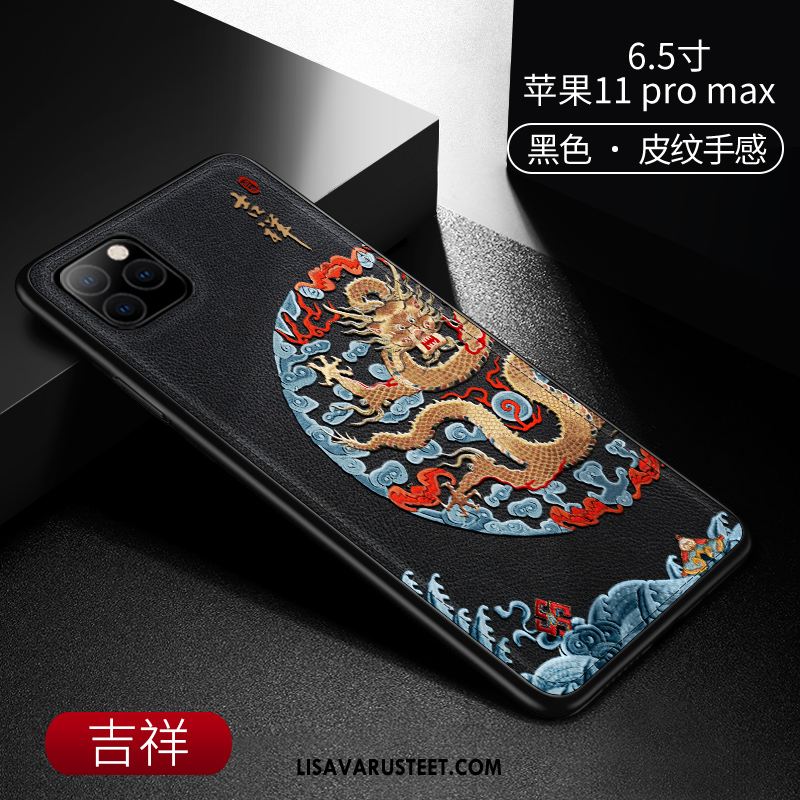 iPhone 11 Pro Max Kuoret Nahka Luova All Inclusive Pehmeä Neste Vihreä Myynti