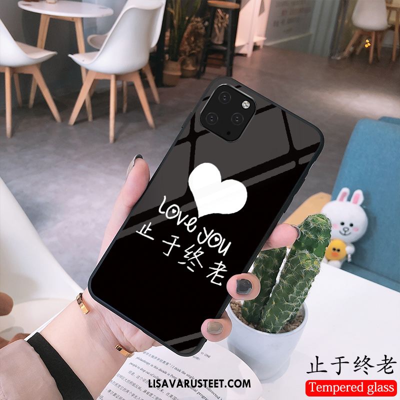 iPhone 11 Pro Max Kuoret Rakastunut Puhelimen Yksinkertainen Musta Kuori Halpa
