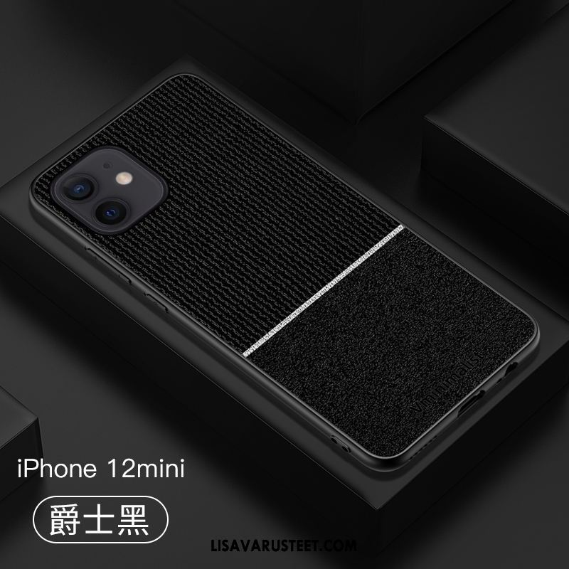 iPhone 12 Mini Kuoret Suojaus Kuori Aito Nahka Liiketoiminta Kiinteä Väri Myynti