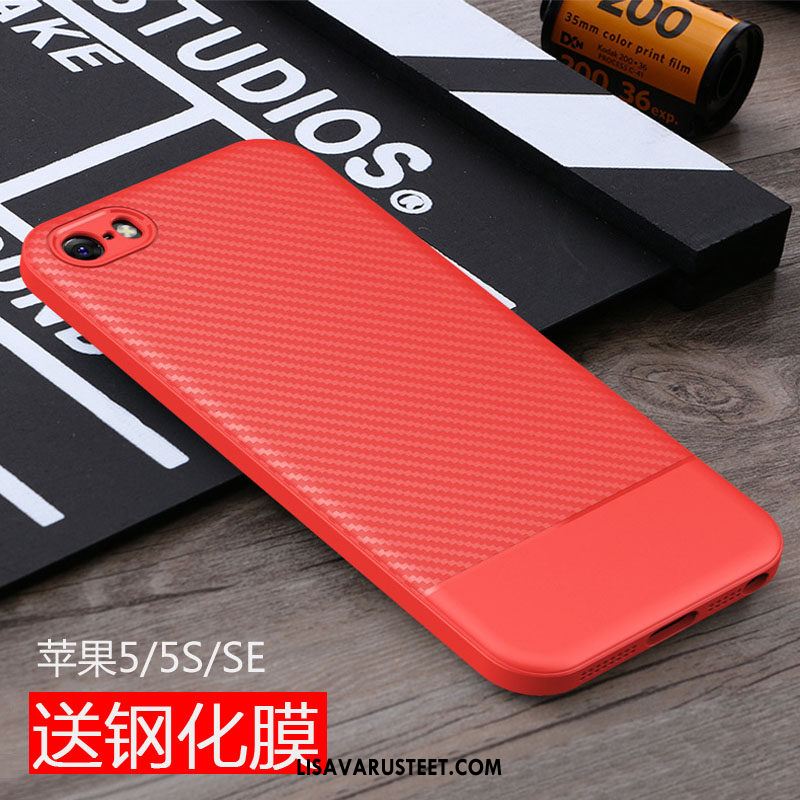 iPhone 5 / 5s Kuoret Suojaus Kuori Pesty Suede Murtumaton Ultra Halpa