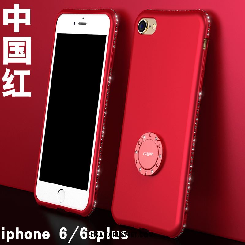 iPhone 6 / 6s Plus Kuoret Punainen Luova Pesty Suede Silikoni Puhelimen Kuori Myynti