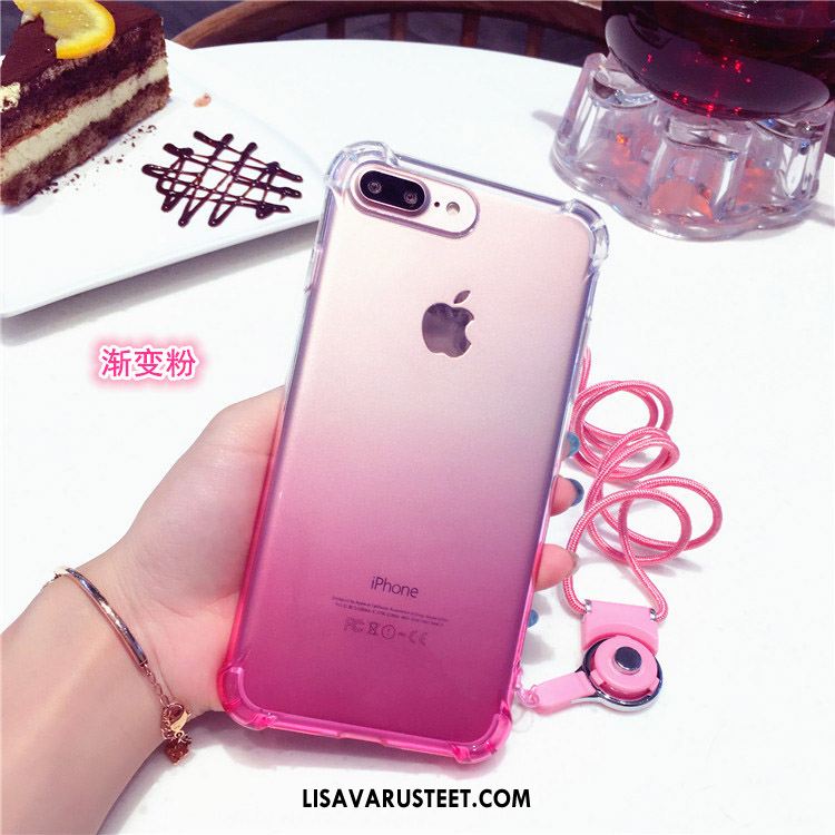 iPhone 7 Plus Kuoret Violetti Ripustettavat Koristeet Murtumaton Läpinäkyvä Pehmeä Neste Osta